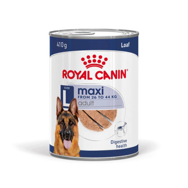 Royal Canin Maxi Adult hrană umedă câine, pate, 410 g – nutriție completă pentru câini adulți de talie mare